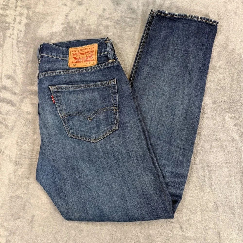 Levi's 508 Regular Taper Fit Jeans Men's Size 32x32 Blue Medium Wash Denim Pants